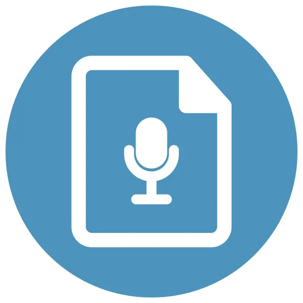 Audio File Isolated Vector Pictogram Dat Gemakkelijk Kan Wijzigen Bewerken — Stockvector