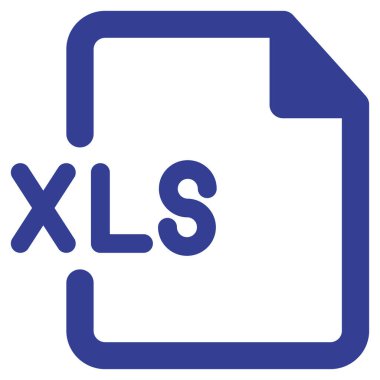 Xls dosyası izole edilmiş Vektör simgesi kolayca düzenleyebilir ya da değiştirebilir