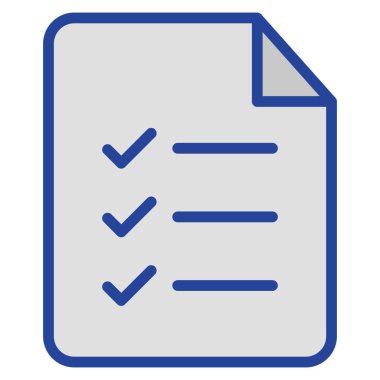 Kontrol listesi dosyası izole edilmiş Vektör simgesi kolayca düzenleyebilir ya da düzenleyebilir