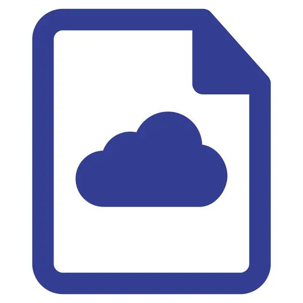 Isolierte Vektorsymbole Für Cloud Dateien Die Leicht Geändert Oder Bearbeitet — Stockvektor