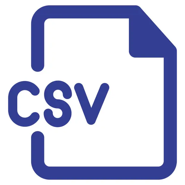 Isolata Icona Vettoriale Del Documento Csv Che Può Facilmente Modificare — Vettoriale Stock