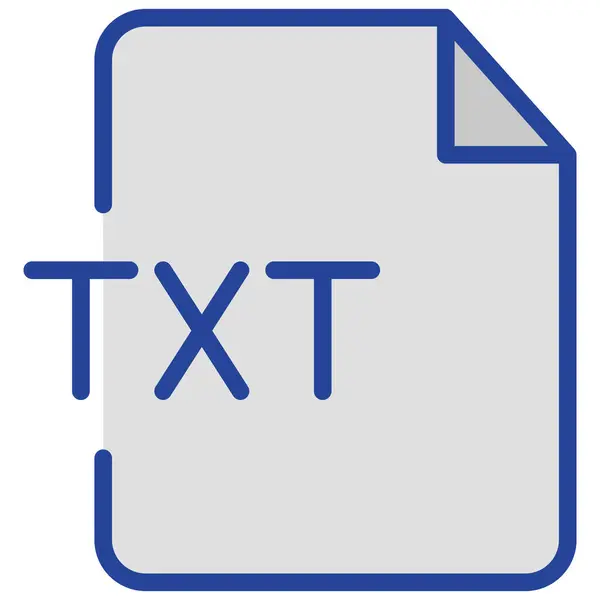 Txt File Izolált Vector Ikon Amely Könnyen Módosíthatja Vagy Szerkesztheti — Stock Vector