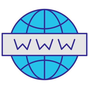 Kolayca düzenleyebilen ve düzenleyebilen Alan Adı İzole Vektör simgesi