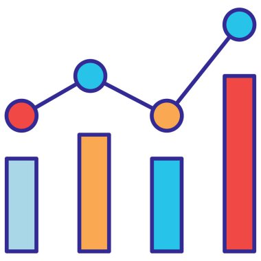 Kolayca değiştirebilen ya da düzenleyebilen İstatistiksel İzole Vektör simgesi
