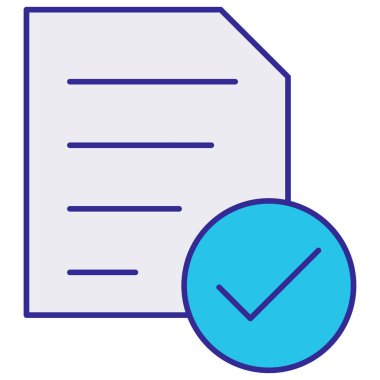 Kolayca düzenleyebilen ya da düzenleyebilen izole edilmiş vektör simgesini onayla