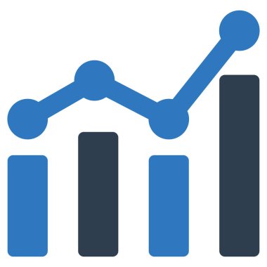Kolayca değiştirebilen ya da düzenleyebilen İstatistiksel İzole Vektör simgesi