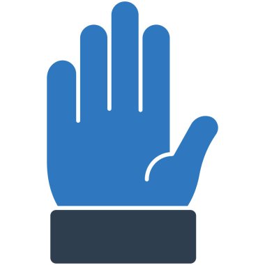 Kolayca düzenleyebilen ve düzenleyebilen El İzole Vektör simgesini durdur