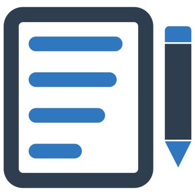 İçerik yazma İzole Vektör simgesi Kolayca düzenleyebilir ya da değiştirebilir