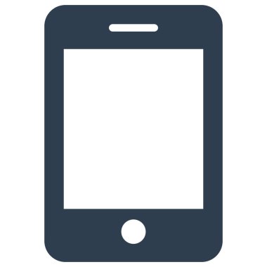 Cep telefonu izole edilmiş vektör simgesi kolayca değiştirilebilir ya da düzenlenebilir