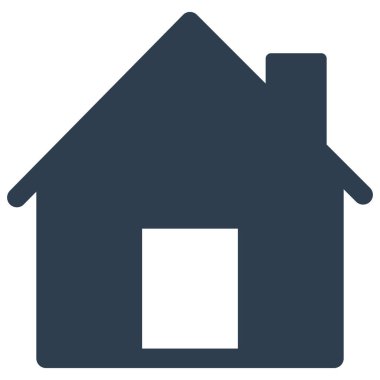 Kolayca değiştirebilen ya da düzenleyebilen Ev İzole Vektör simgesi