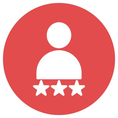 Müşteri derecelendirme izole Vektör simgesi kolayca düzenleyebilir ya da değiştirebilir