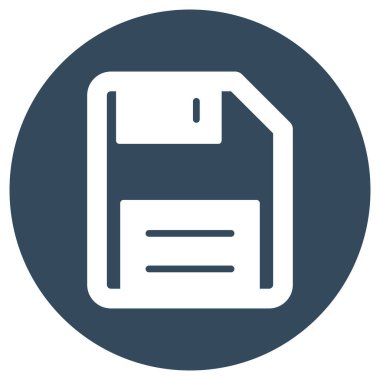 Disket izole edilmiş vektör simgesi kolayca değiştirilebilir ya da düzenlenebilir