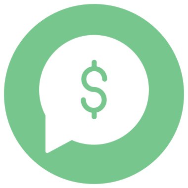 Kolayca düzenleyebilen ve düzenleyebilen Dolar İzole Vektör simgesi