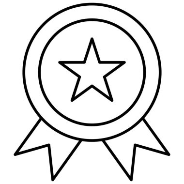 Kolayca değiştirebilen veya düzenleyebilen yalıtılmış Vektör simgesi ödülü