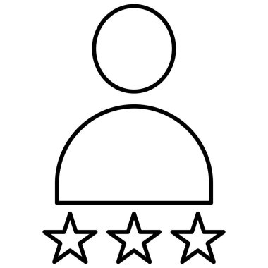 Müşteri derecelendirme izole Vektör simgesi kolayca düzenleyebilir ya da değiştirebilir