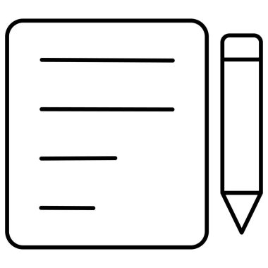 İçerik yazma İzole Vektör simgesi Kolayca düzenleyebilir ya da değiştirebilir