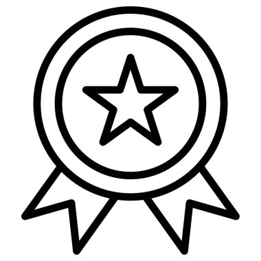 Kolayca değiştirebilen veya düzenleyebilen yalıtılmış Vektör simgesi ödülü