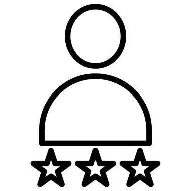 Müşteri derecelendirme izole Vektör simgesi kolayca düzenleyebilir ya da değiştirebilir