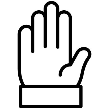 Kolayca düzenleyebilen ve düzenleyebilen El İzole Vektör simgesini durdur