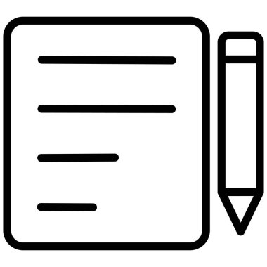 İçerik yazma İzole Vektör simgesi Kolayca düzenleyebilir ya da değiştirebilir