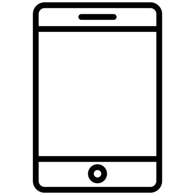 Cep telefonu izole edilmiş vektör simgesi kolayca değiştirilebilir ya da düzenlenebilir