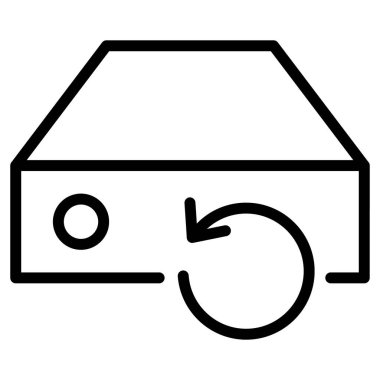 Kolayca değiştirebilen ya da düzenleyebilen yedeklenmiş Vektör simgesini geri yükle