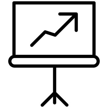 Kolayca değiştirebilen ya da düzenleyebilen sunum izole edilmiş Vektör simgesi