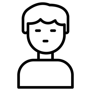 Kolayca değiştirebilen ya da düzenleyebilen Avatar izole edilmiş Vektör simgesi