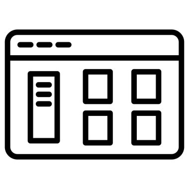  Ui Tarayıcı izole edilmiş Vektör simgesi kolayca düzenleyebilir ya da değiştirebilir