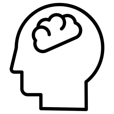 Kolayca değiştirebilen ya da düzenleyebilen Beyin İzole Vektör simgesi