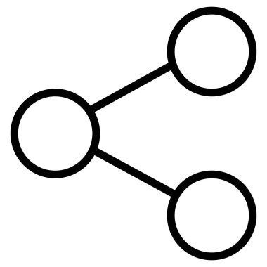 Kolayca değiştirilebilen ya da düzenlenebilen izole edilmiş vektör simgesi paylaşılıyor