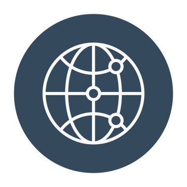 Kolayca değiştirebilen ya da düzenleyebilen genel ağ izole edilmiş vektör simgesi