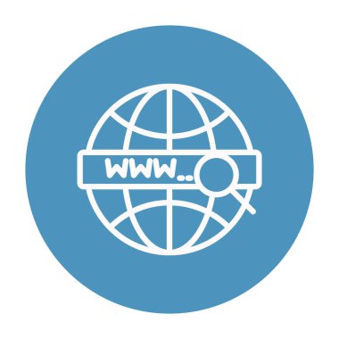 Kolayca değiştirebilen ya da düzenleyebilen genel ağ izole edilmiş vektör simgesi