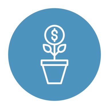 Dolarlık ağaç izole edilmiş Vektör simgesi kolayca düzenleyebilir ya da değiştirebilir