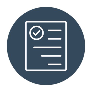 Kolayca düzenleyebilen ve düzenleyebilen Belge İzole Edilmiş Vektör simgesini onayla