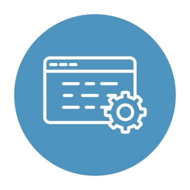 Tarayıcı ayarı izole edilmiş vektör simgesi kolayca düzenlenebilir ya da düzenlenebilir