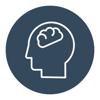 Kolayca değiştirebilen ya da düzenleyebilen Beyin İzole Vektör simgesi