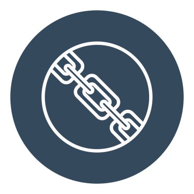 Kolayca değiştirebilen ya da düzenleyebilen Hiper Bağlantı İzole Vektör simgesi