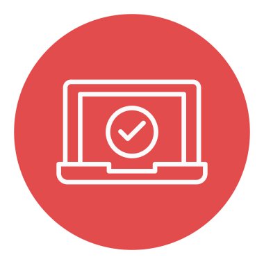  Dizüstü bilgisayardaki izole edilmiş vektör simgesini kolaylıkla düzenleyebilecek veya düzenleyebilecek şekilde onayla