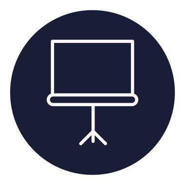 Kolayca değiştirebilen ya da düzenleyebilen karatahta izole edilmiş Vektör simgesi