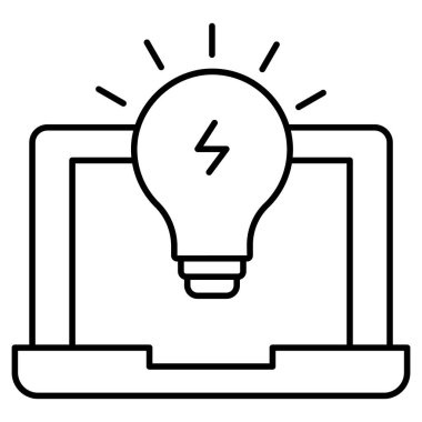 Kolayca düzenleyebilen ve düzenleyebilen yaratıcı Fikir İzole Vektör simgesi