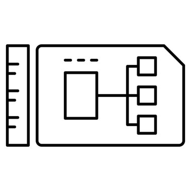 Geliştirme şeması izole edilmiş Vektör simgesi kolayca düzenleyebilir ya da değiştirebilir