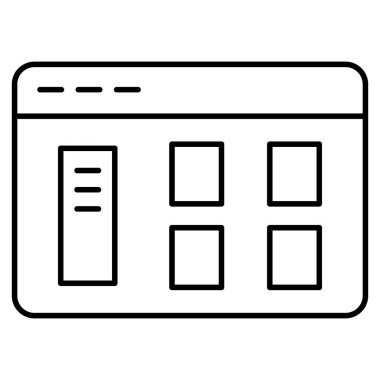  Ui Tarayıcı izole edilmiş Vektör simgesi kolayca düzenleyebilir ya da değiştirebilir