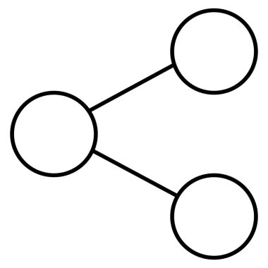 Kolayca değiştirilebilen ya da düzenlenebilen izole edilmiş vektör simgesi paylaşılıyor