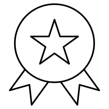 Kolayca değiştirebilen veya düzenleyebilen yalıtılmış Vektör simgesi ödülü