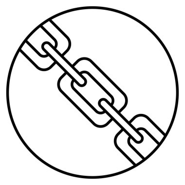Kolayca değiştirebilen ya da düzenleyebilen Hiper Bağlantı İzole Vektör simgesi