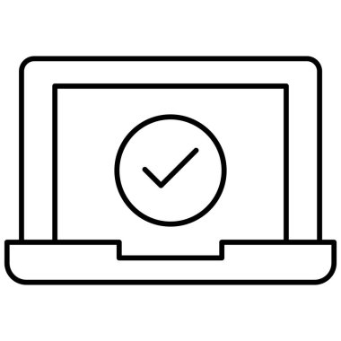  Dizüstü bilgisayardaki izole edilmiş vektör simgesini kolaylıkla düzenleyebilecek veya düzenleyebilecek şekilde onayla