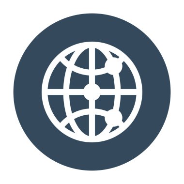 Kolayca değiştirebilen ya da düzenleyebilen genel ağ izole edilmiş vektör simgesi