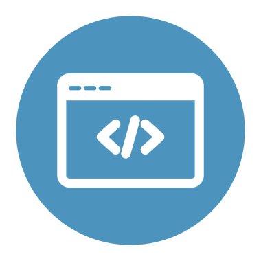 Tarayıcı izole edilmiş vektör simgesi programlanıyor. Bu simge kolayca değiştirilebilir ya da düzenlenebilir