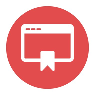 Kolayca değiştirebilen ya da düzenleyebilen Yer İmleri İzole Vektör simgesi